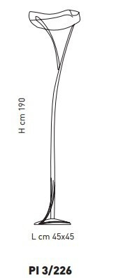 Sillux ATENE PI 3/226  bursztynowy/antyczny brąz Lampa Stojąca