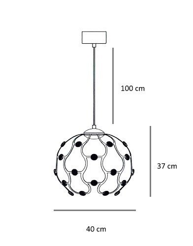 Zwis LED w kształcie kuli Berella Light Aspilia 40 BL0150