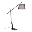 Lampa stojąca drewniana Ideal Lux Eminent PT1 Nero